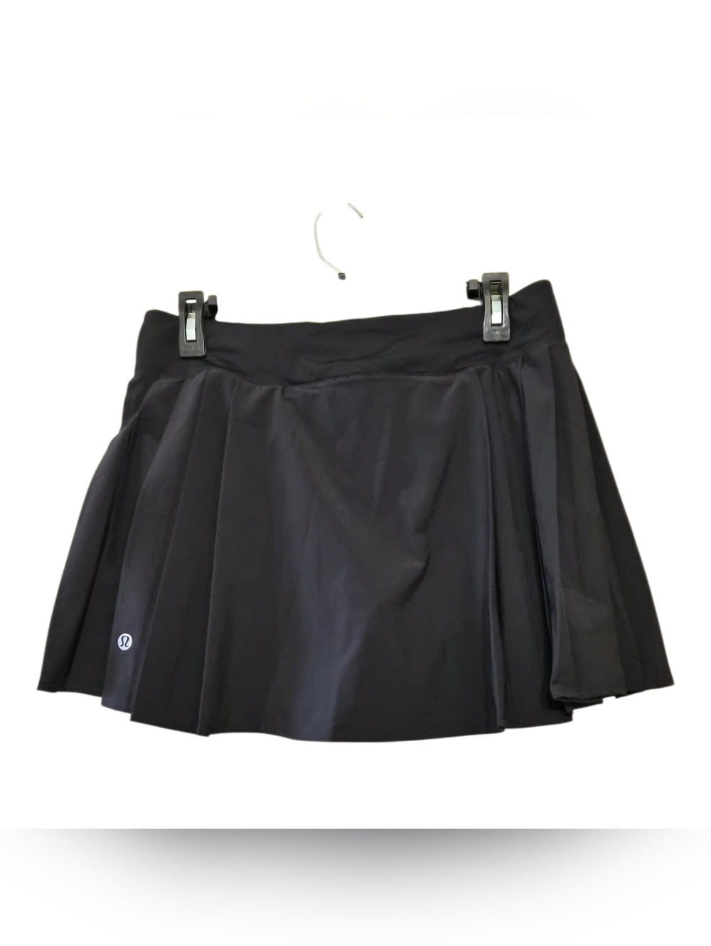 Lululemon Black Pleated Tennis Skirt Skort Built In Shorts Athletic Size 8 - Picture 3 of 6